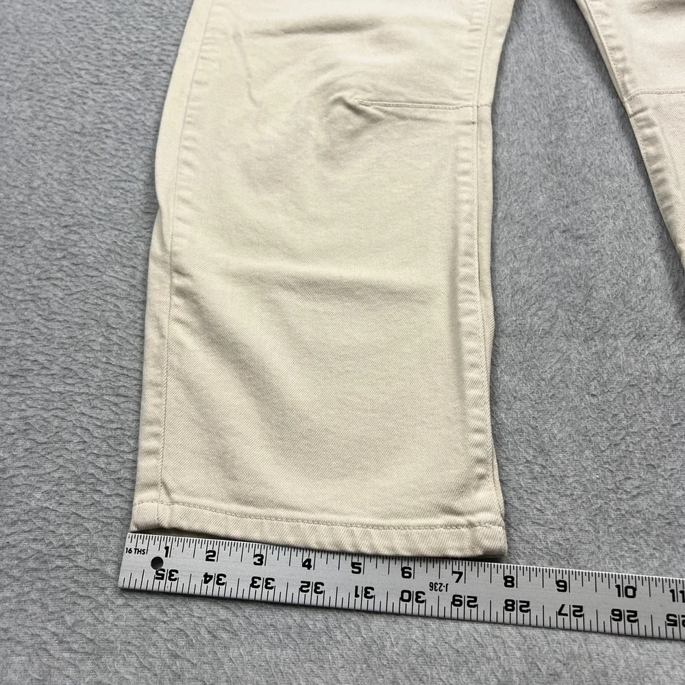 Banana Republic Barrel Jeans Womens 28/6 Ecru Ivory Ankle Darted Denim 804434